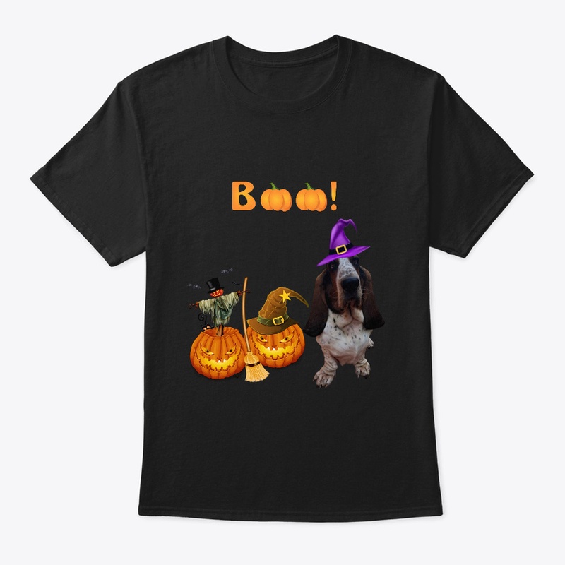 Basset Hound Halloween Boo