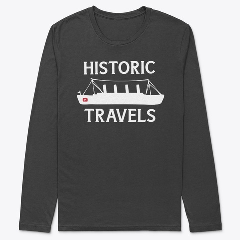 Historic Travels Apparel Black Camiseta Front