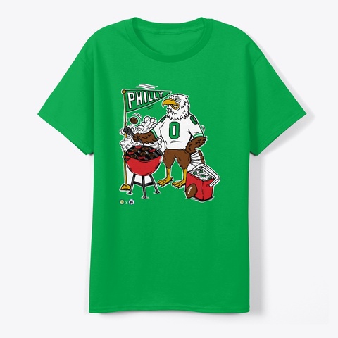Philadelphia Football Shirt Irish Green Kaos Front