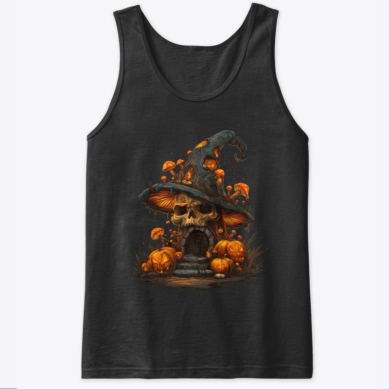 Haunted Skull Mushroom House