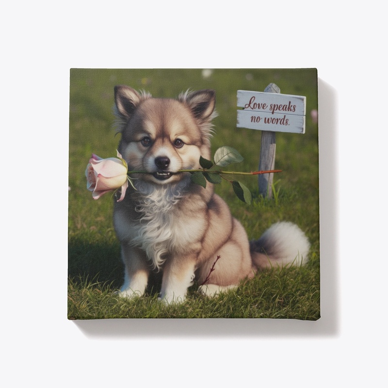 Love Speaks No Words Canvas Art