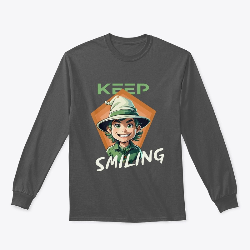 ''Keep Smiling'' T Shirt Design