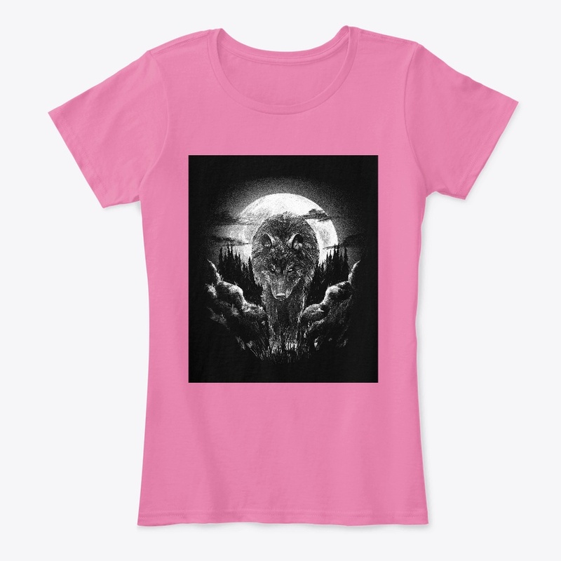 Wolf Woods Moon design- different colors