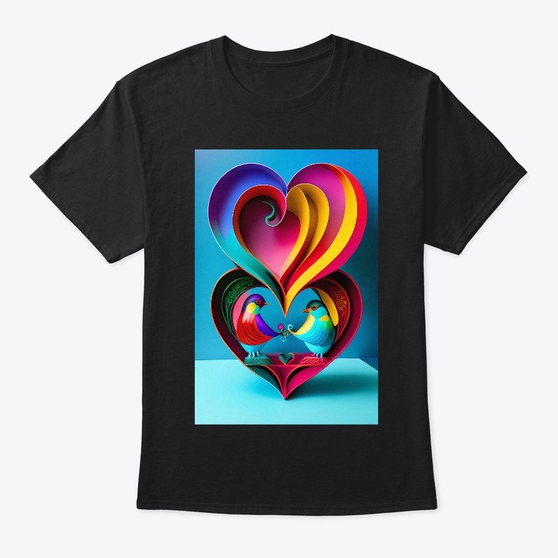 "Spread Love Chirping Lovebirds Tee"