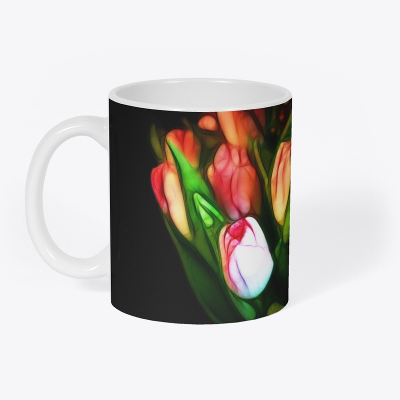 Abstract Pink Tulips