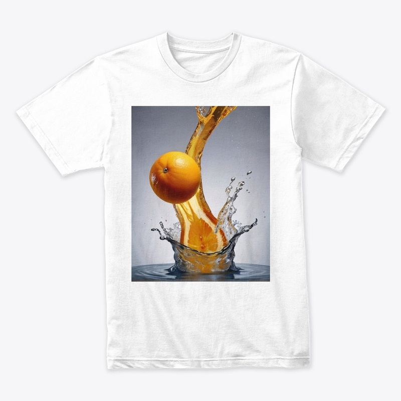 Orange, sinking in water tank