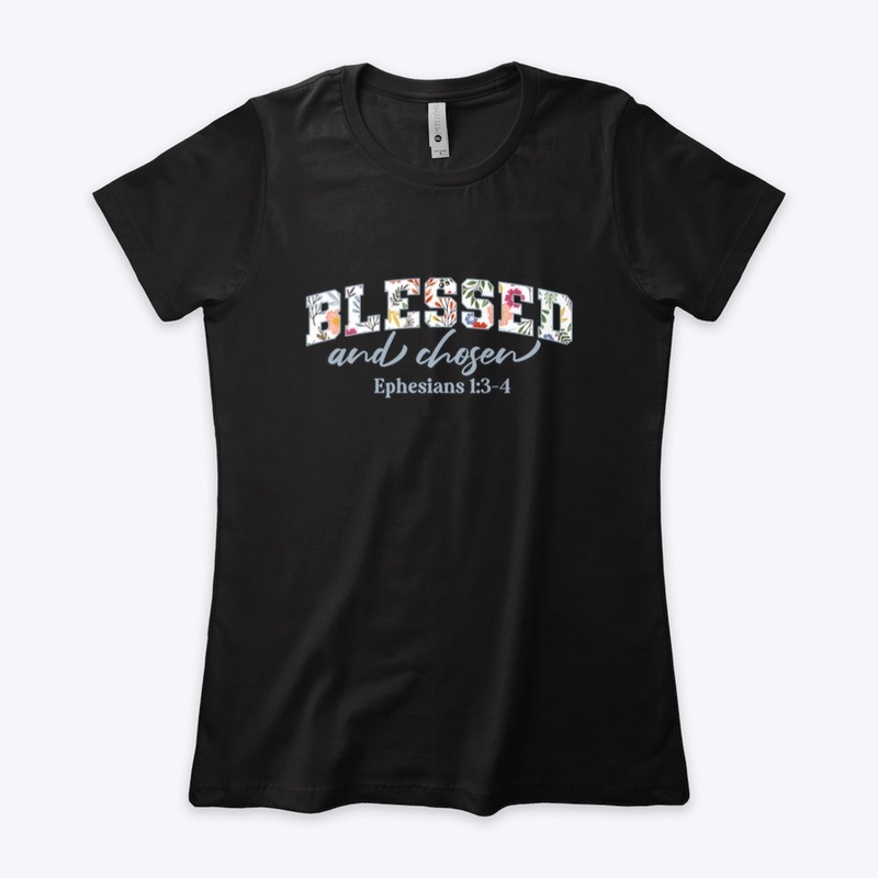 Floral pattern Blessed Christian