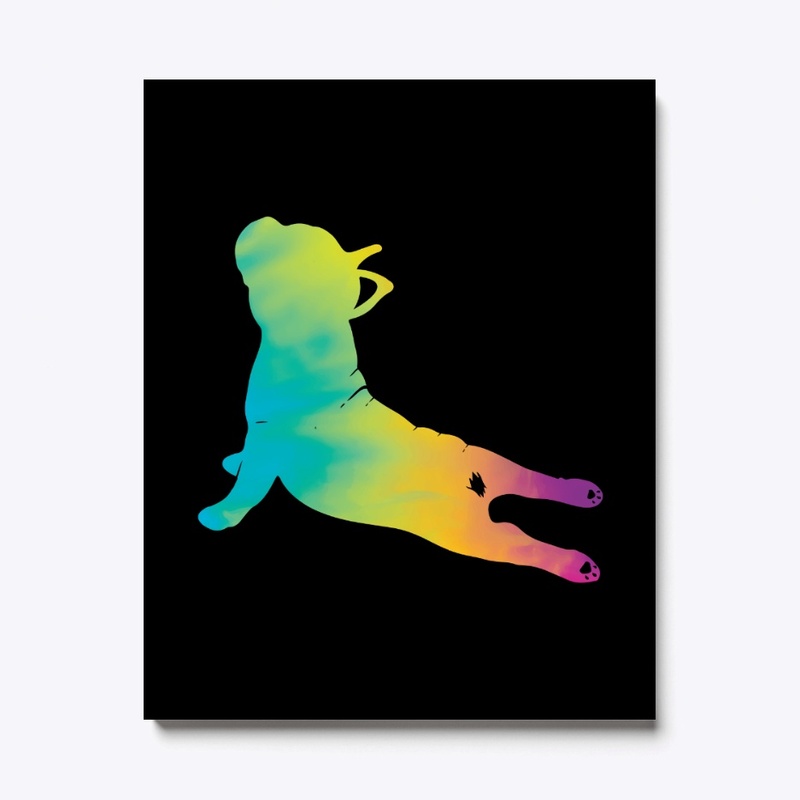 LOVELY FRENCH BULLDOG DOING YOGA