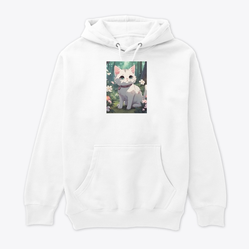 T-shirt design for forest cat