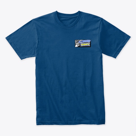 All Aboard Games Logo Merch Cool Blue T-Shirt Front