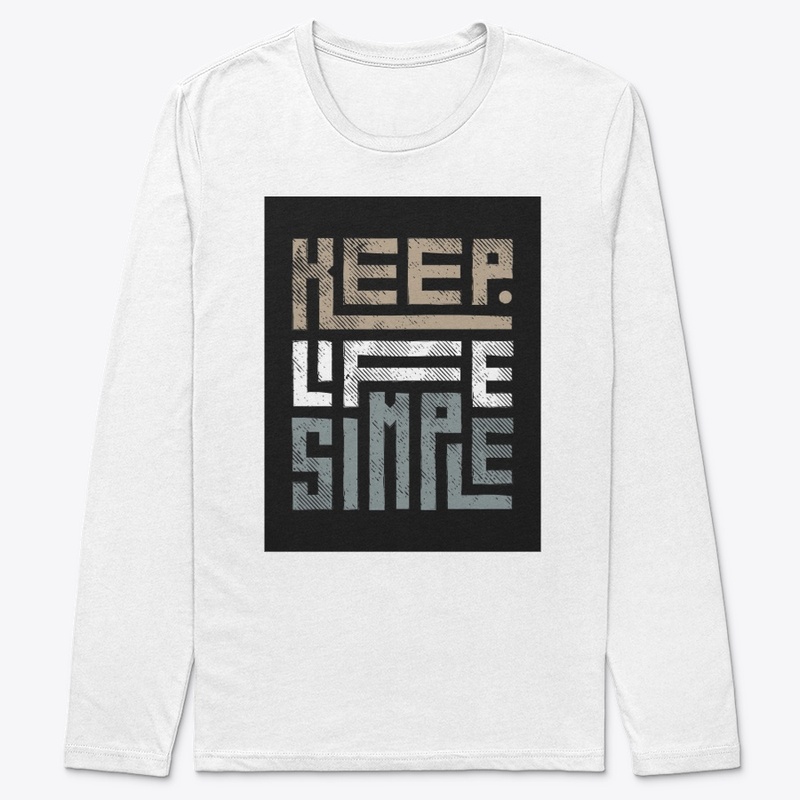  "KEEP LIFE SIMPLE Tee:Minimalist Magic"