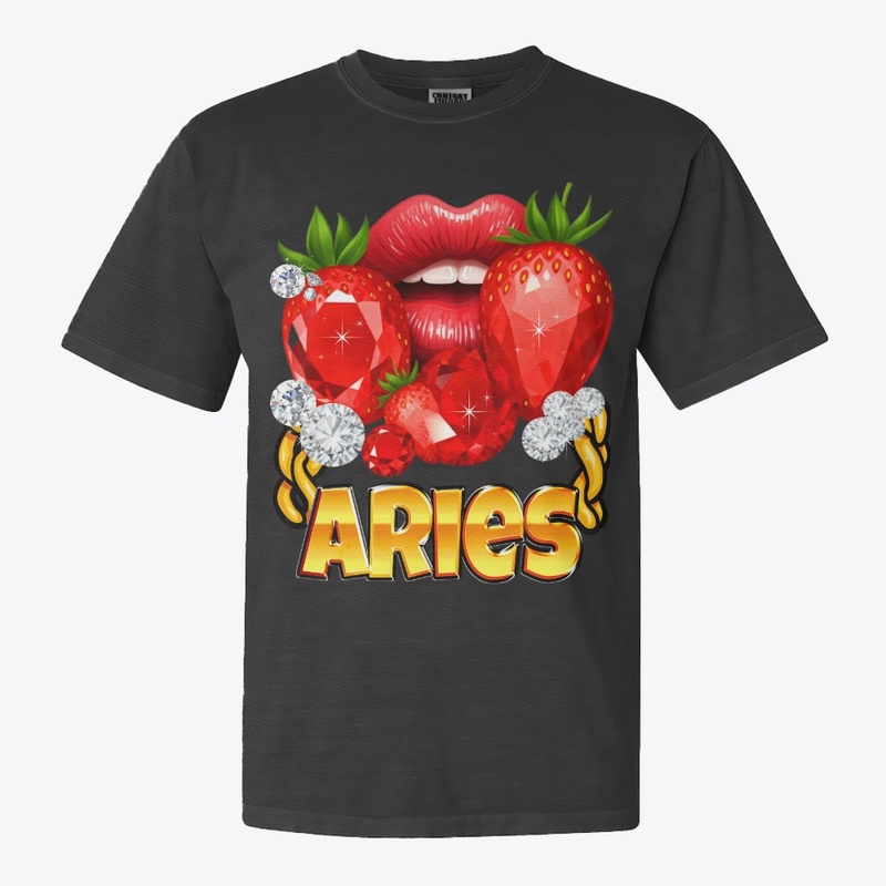 Lips Gold Chain Aries Birthday Gift