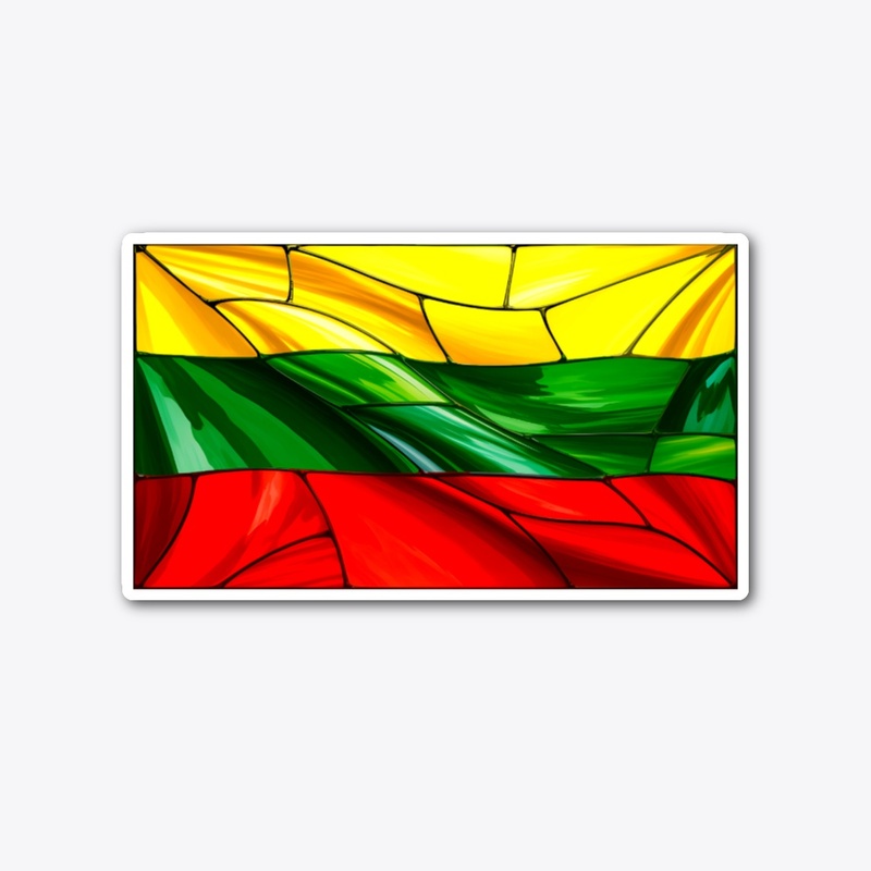 Lithuanian Flag stained glass