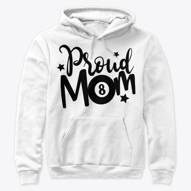 Proud Mom 8Ball Black