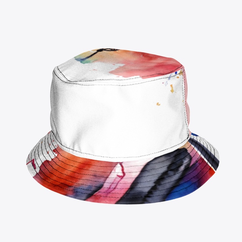 Musical vibes watercolor headphones