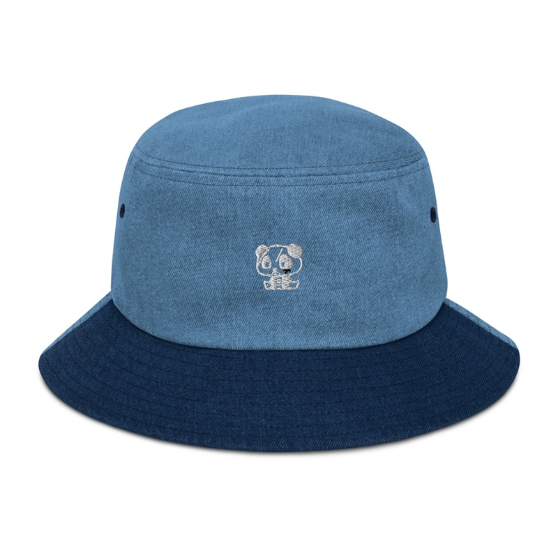 Angry Bear blue Jean denim hat