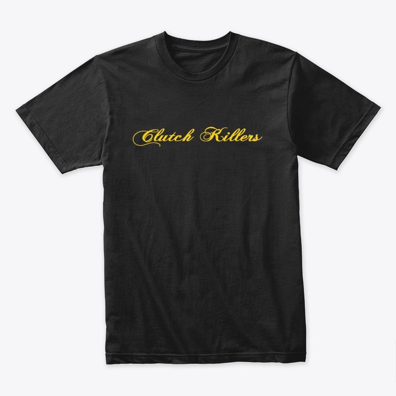 Clutch Killers Gold Cursive