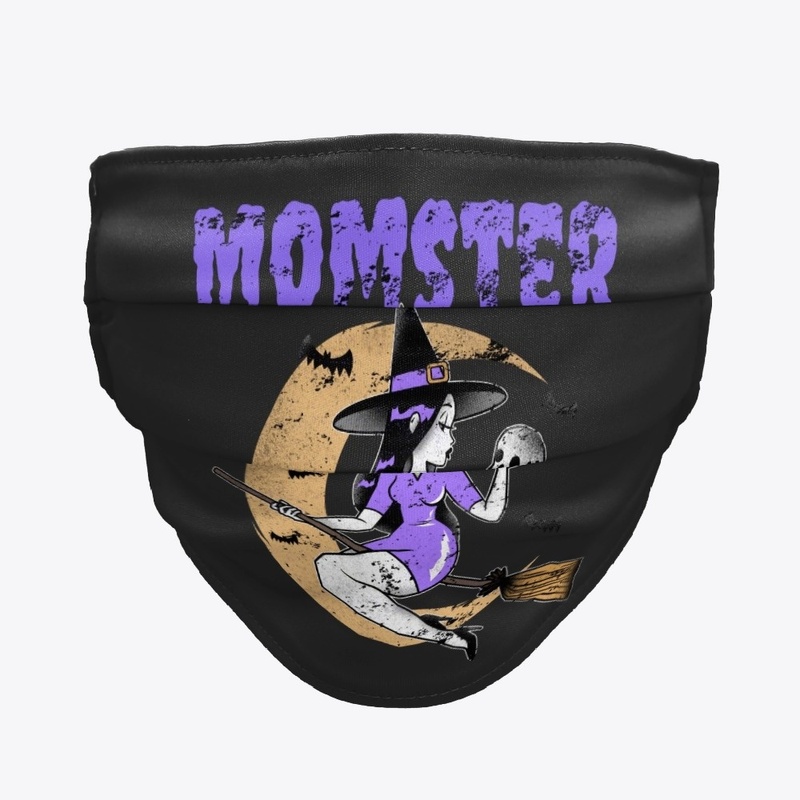 Cute Halloween Momster witch tee