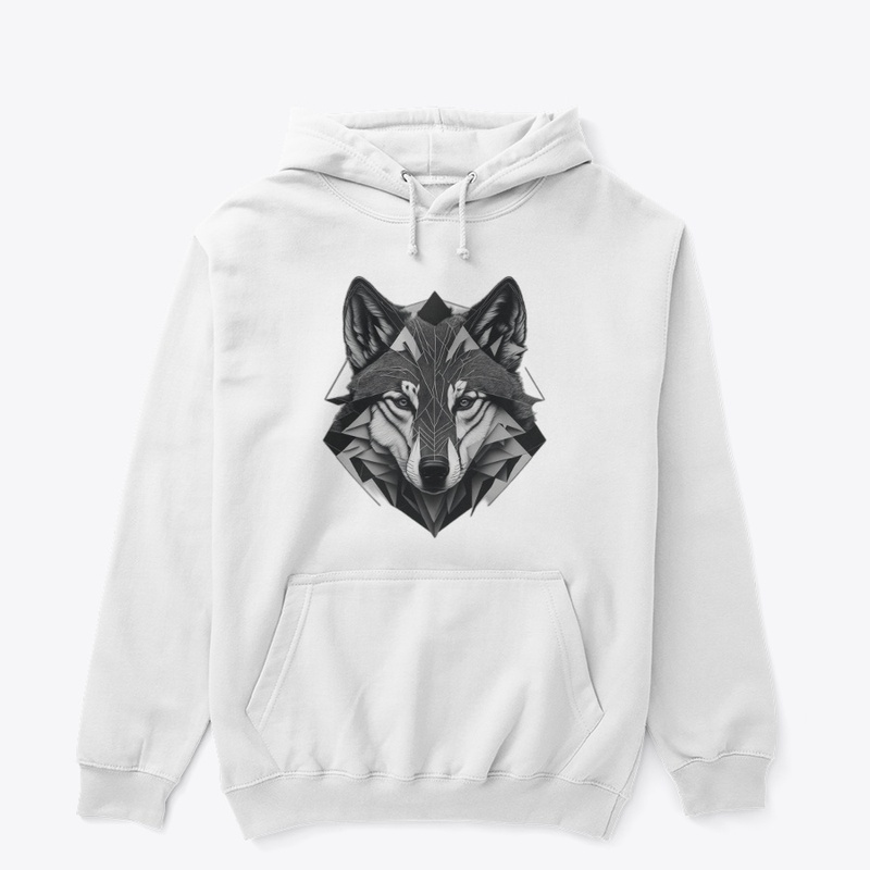 Geometric Wolf: Abstract Spirit! 🐺🔺