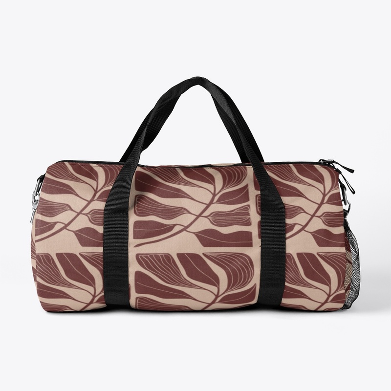 Leaf Print Duffel Bag – Stylish bag