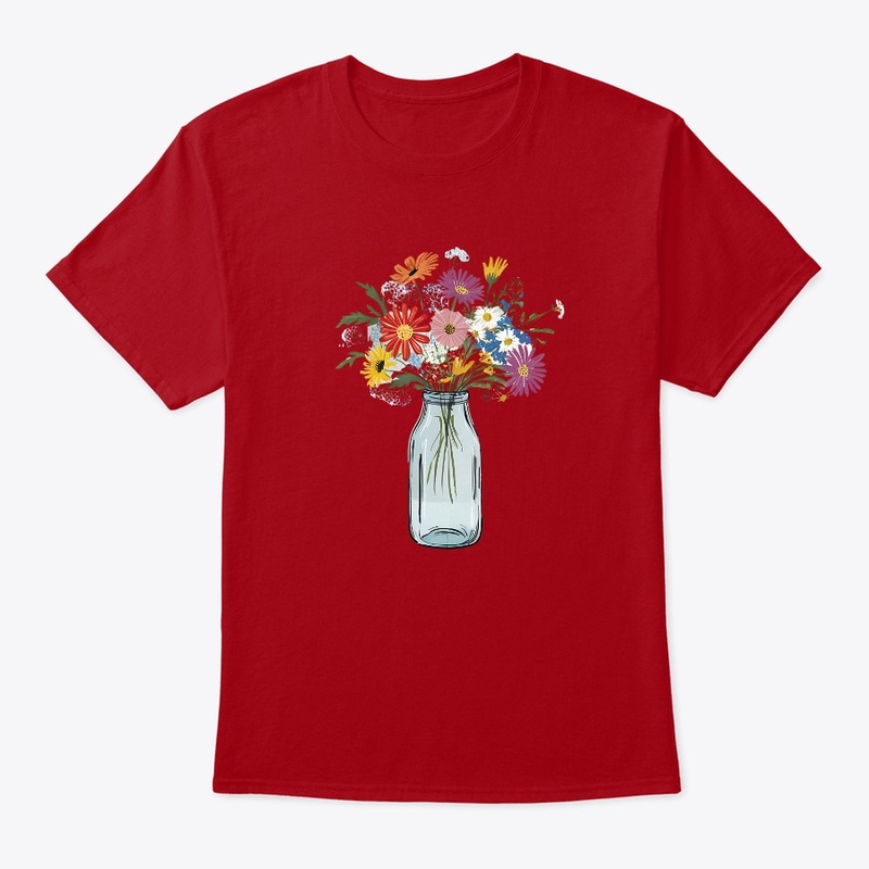 Mason Jar With Flowers