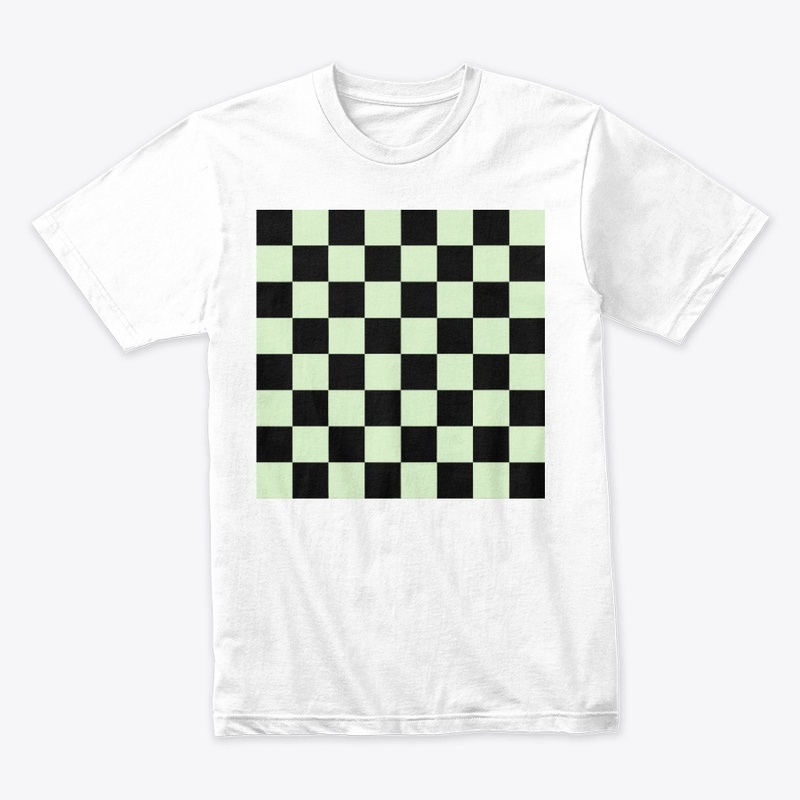 Retro Style Mint & Black Checkerboard