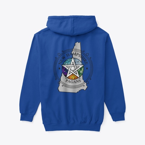 New Hampshire Pagans Deep Royal T-Shirt Back