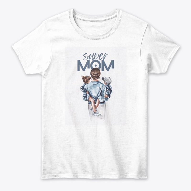 Super Mom Printed T Shirt