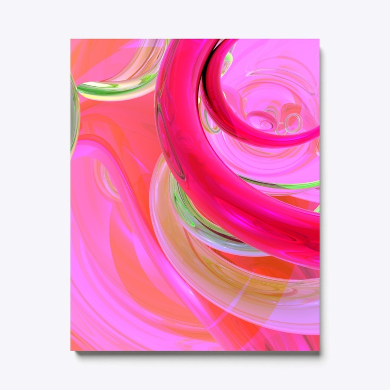 Fluorescent Tie-Dye with Green Accents