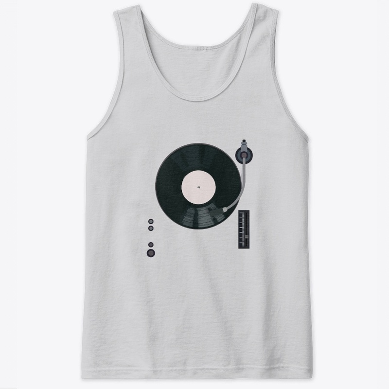 Turntable Vinyl Record Player Graphic