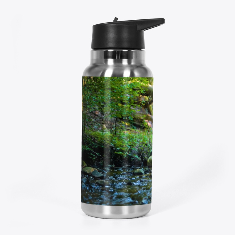 Creek View/Greenery Scene 2-Water Bottle
