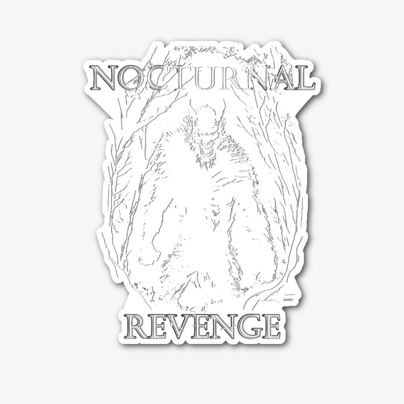 Nocturnal Revenge Werewolf Silhouette