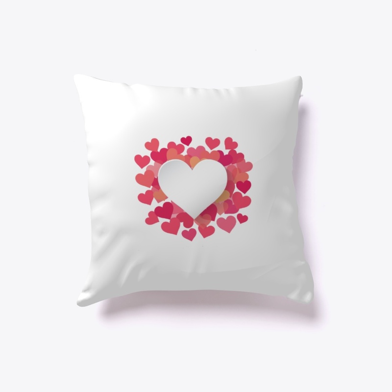 Love heart-throw pillow