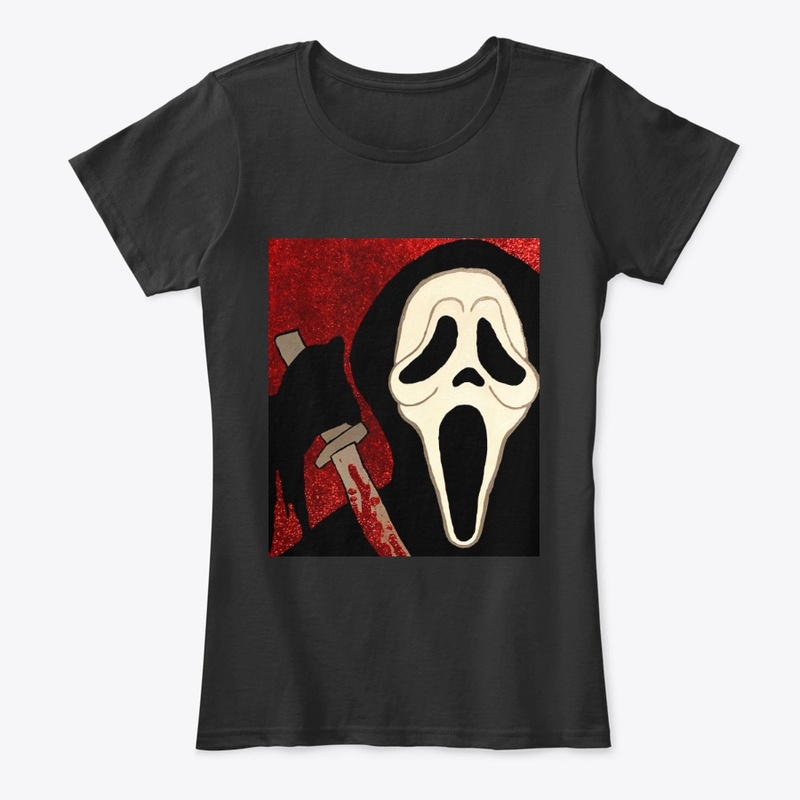 Ghostface Scream Portrait Painting