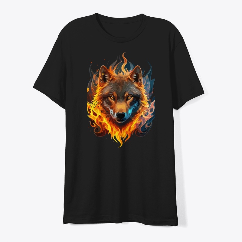 T-shirts Fire Lion