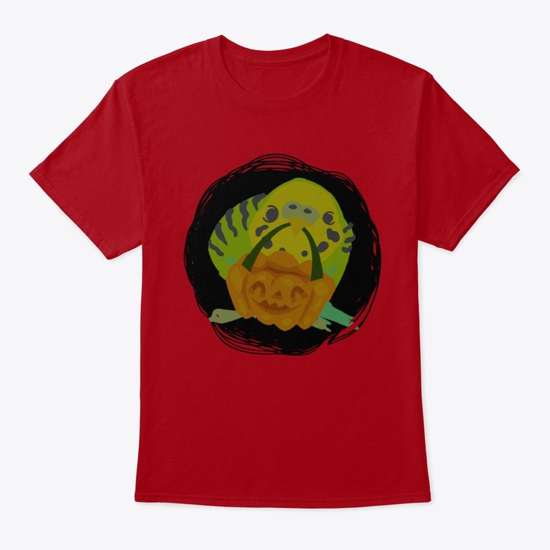 Budgie Bird Halloween Pumpkin Lantern 