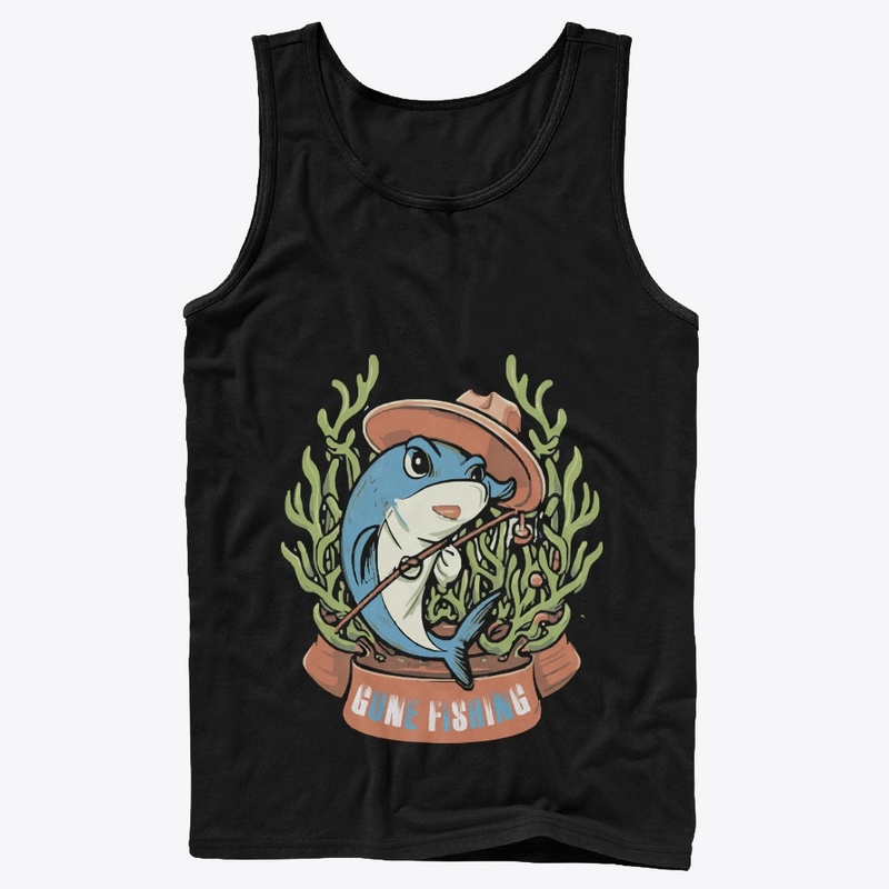 Gone fishing t-shirt design