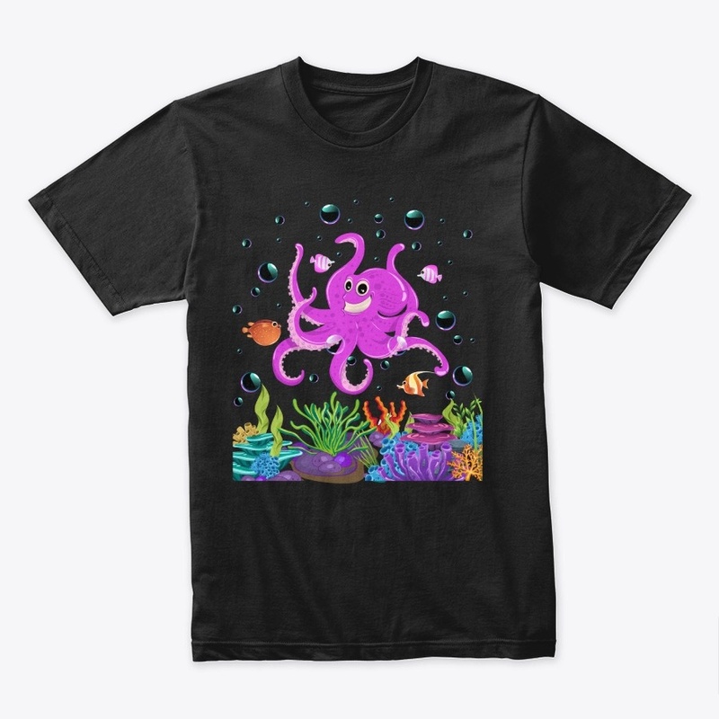 Cheerful octopus