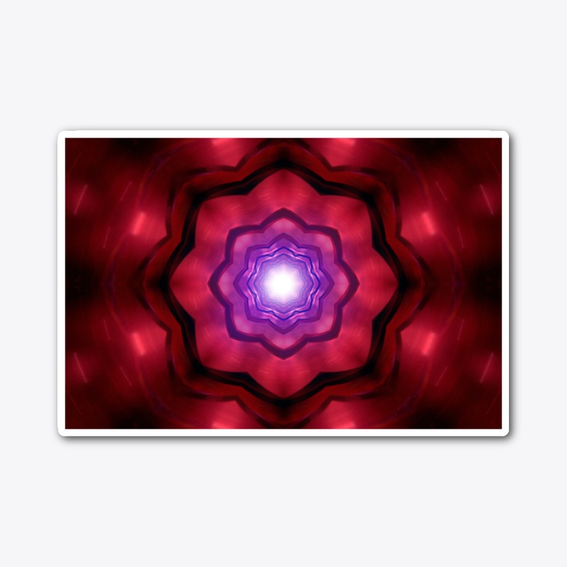 red kaleidoscopic 