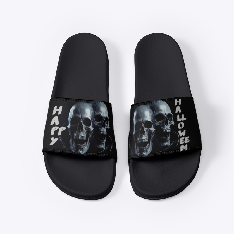 Enchanted Halloween 3D skulls slides 