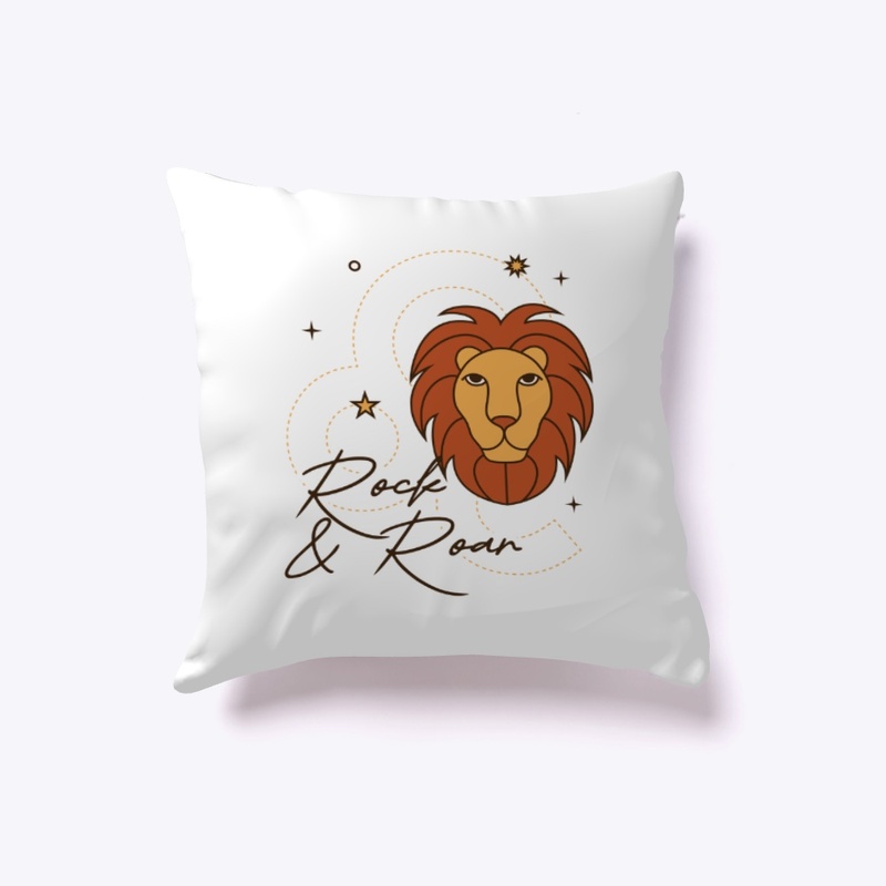 Leo Rock and Roar Pillow
