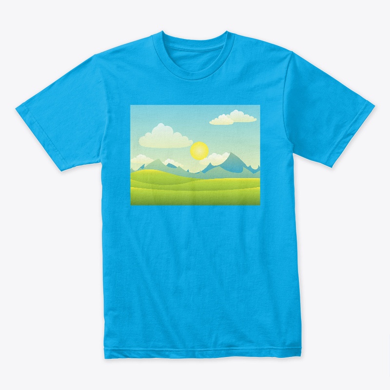 t-shirt contains a beautiful logo