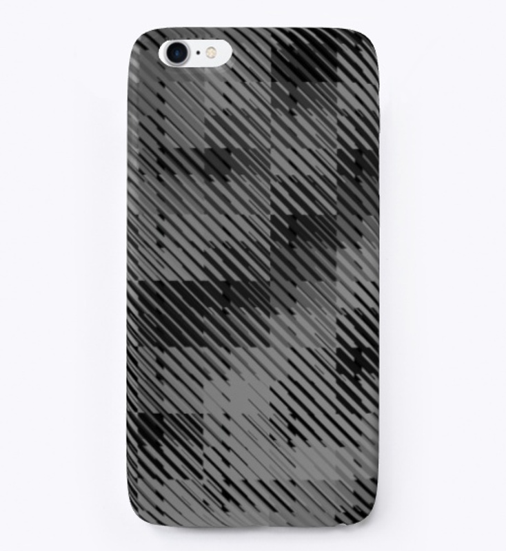 Diagonal Black and Grey Stripes
