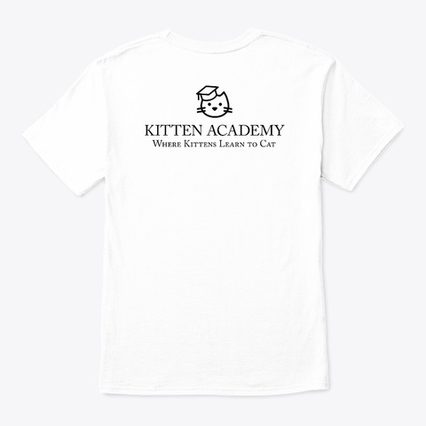 Tempest And Teacup By Joanna Crook White T-Shirt Back