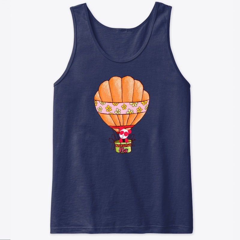 Flying teddy in the sky