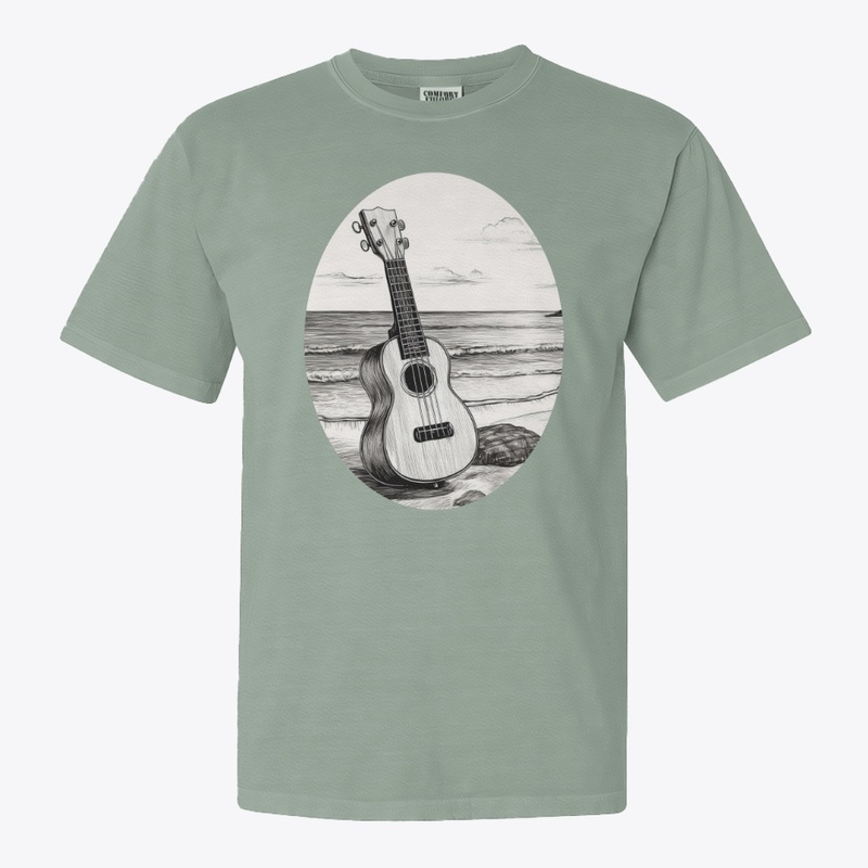 Ukulele on the beach