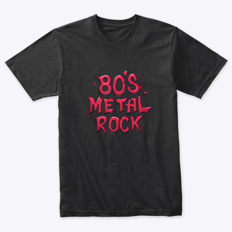 80'S Metal Rock shirt and stickers