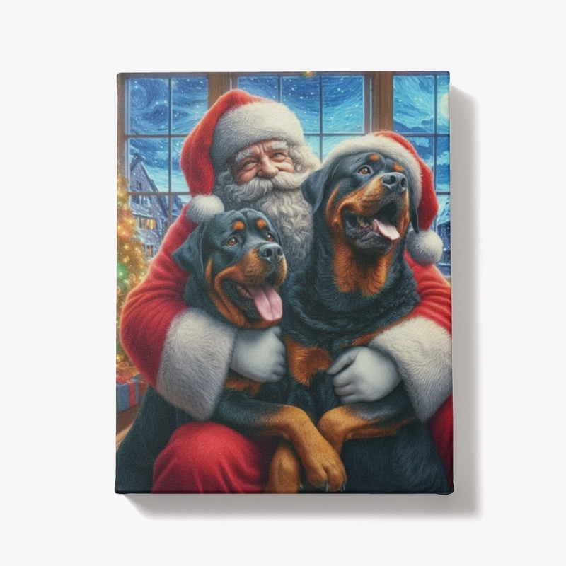 Rottweilers and Santa