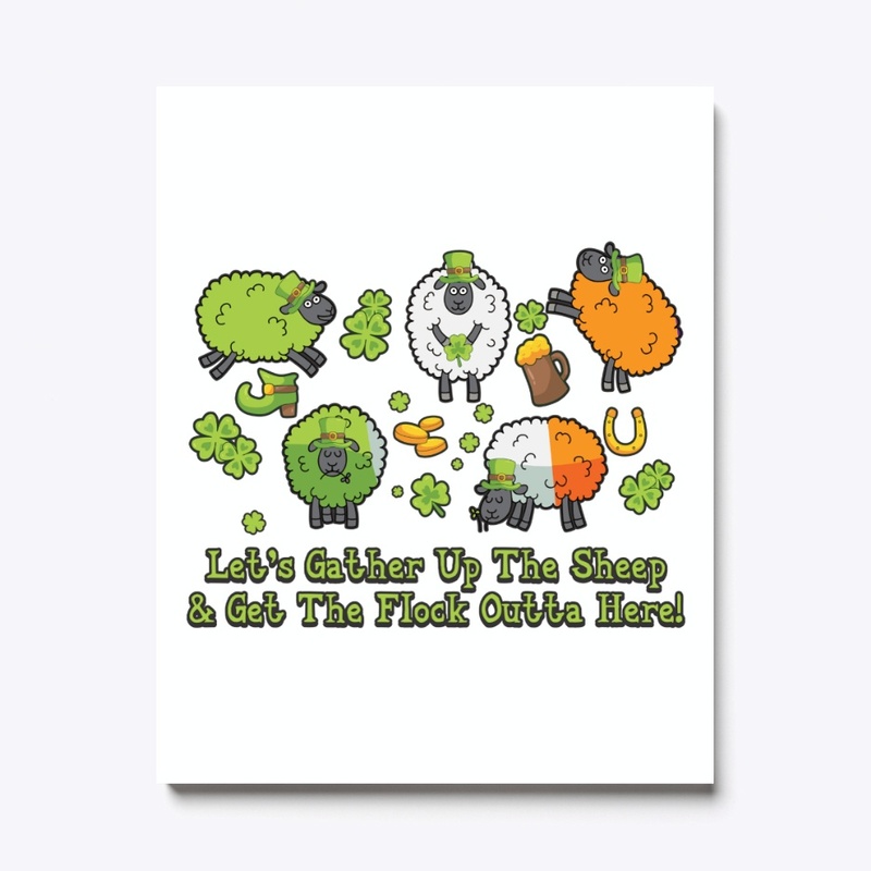 Funny Farmer Gift Let's Gather Up Sheep