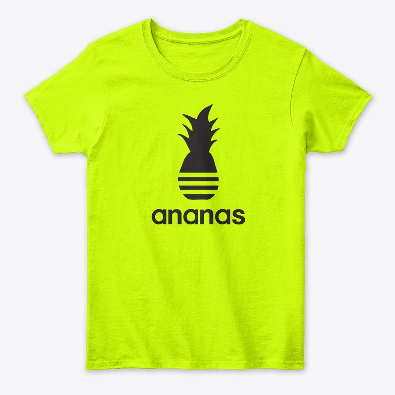Ananas parody logo in black